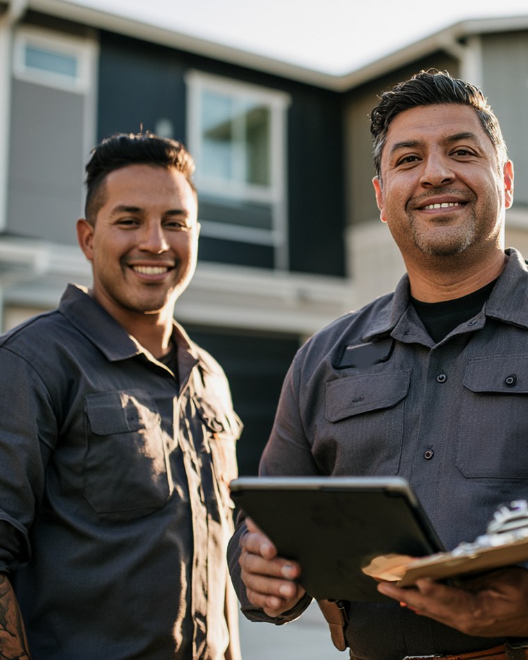 RemodeLA crew installing a high-efficiency HVAC system on a Los Angeles home