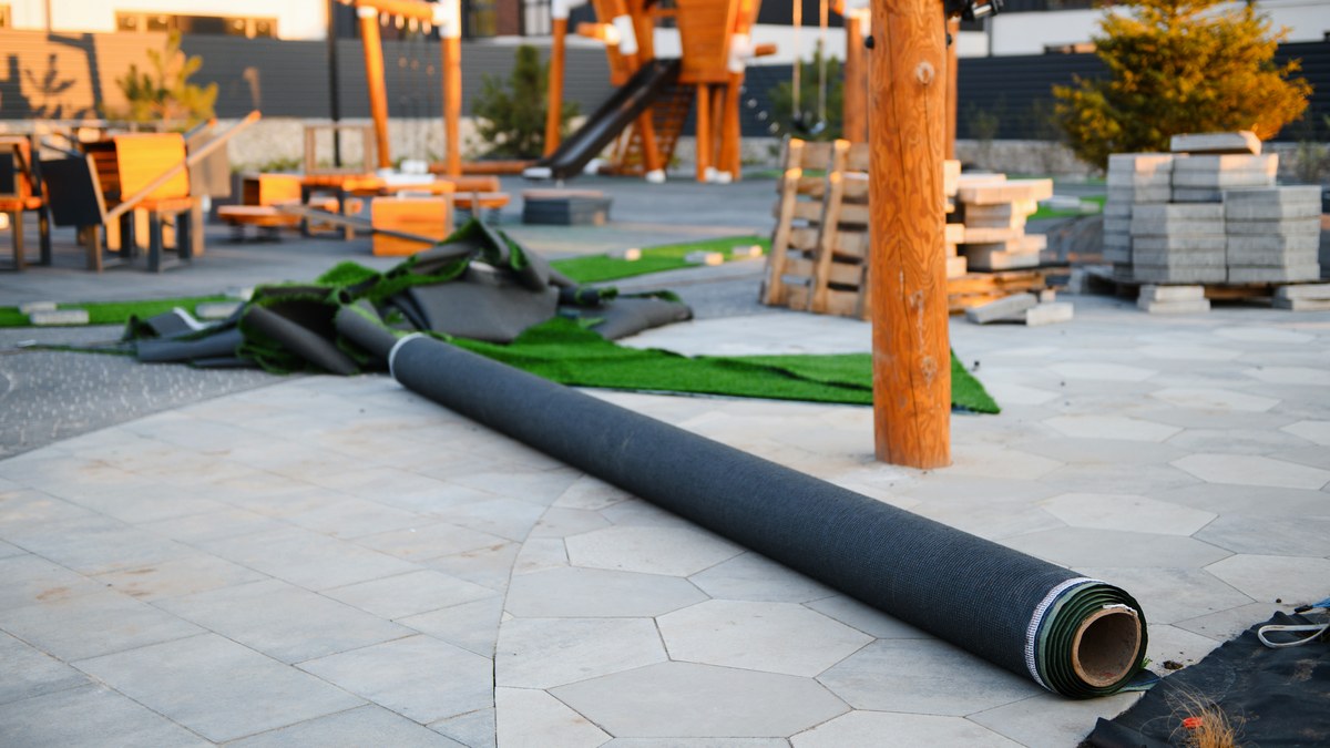 Artificial Grass work by RemodeLA Builders on a Los Angeles home