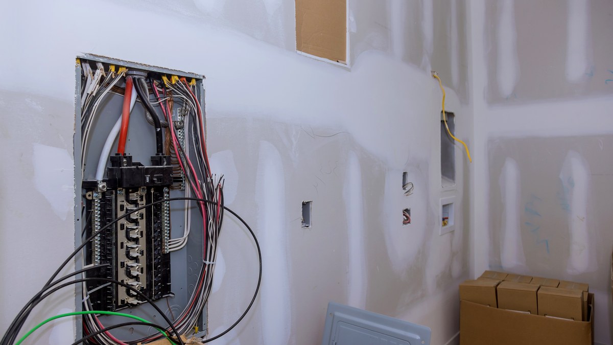 Electrical work by RemodeLA Builders on a Los Angeles home